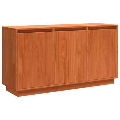 Dressoir met opslag met de deur Bruin 111 x 34 x 60 cm Massief grenenhout