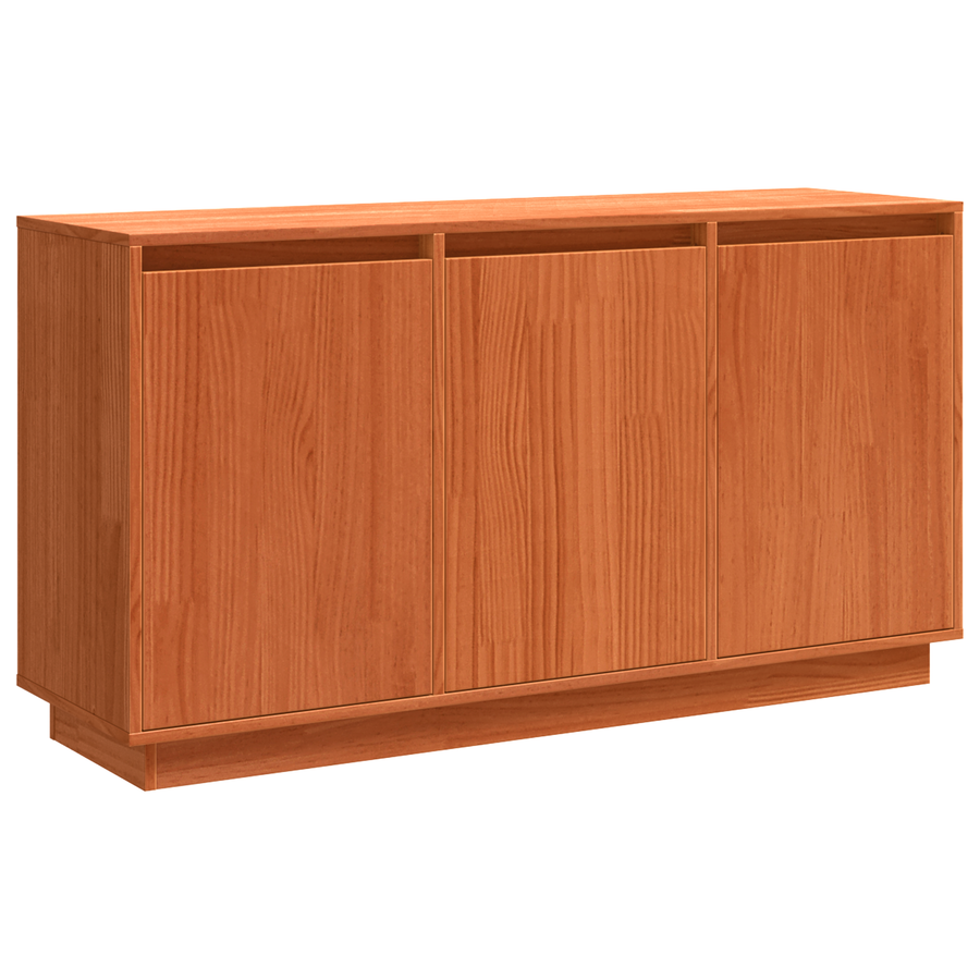 Dressoir met opslag met de deur Bruin 111 x 34 x 60 cm Massief grenenhout