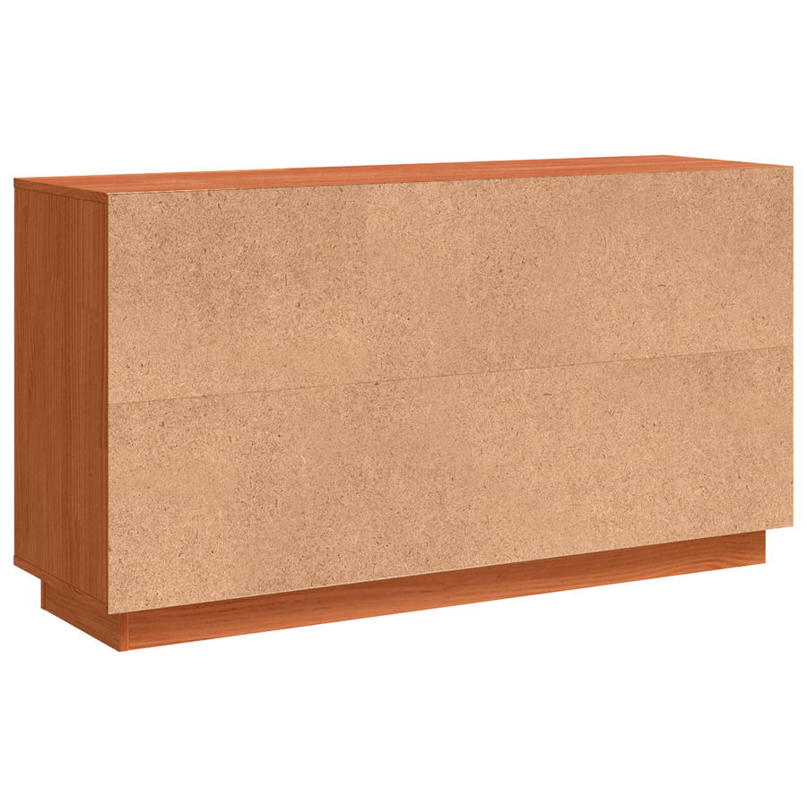 Dressoir met opslag met de deur Bruin 111 x 34 x 60 cm Massief grenenhout