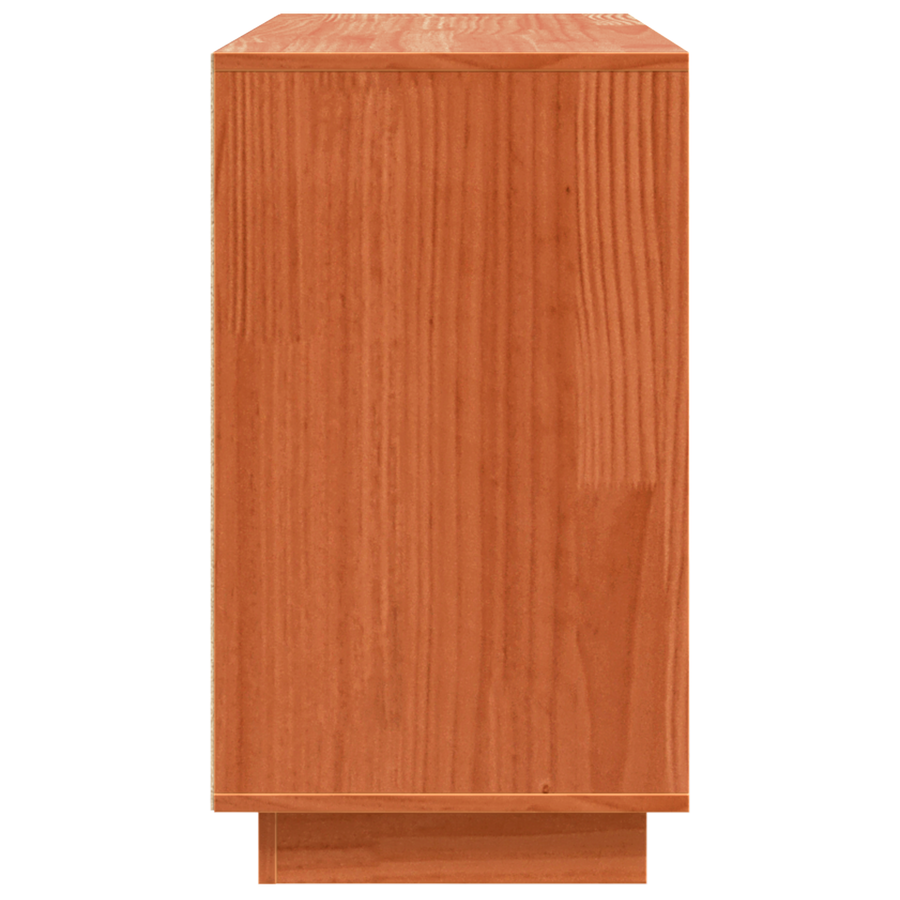 Dressoir met opslag met de deur Bruin 111 x 34 x 60 cm Massief grenenhout