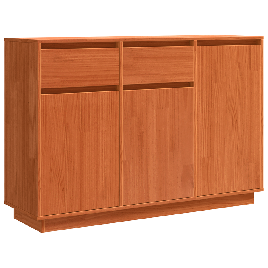 Dressoir met lade Wasbruin 110 x 34 x 75 cm Massief grenenhout
