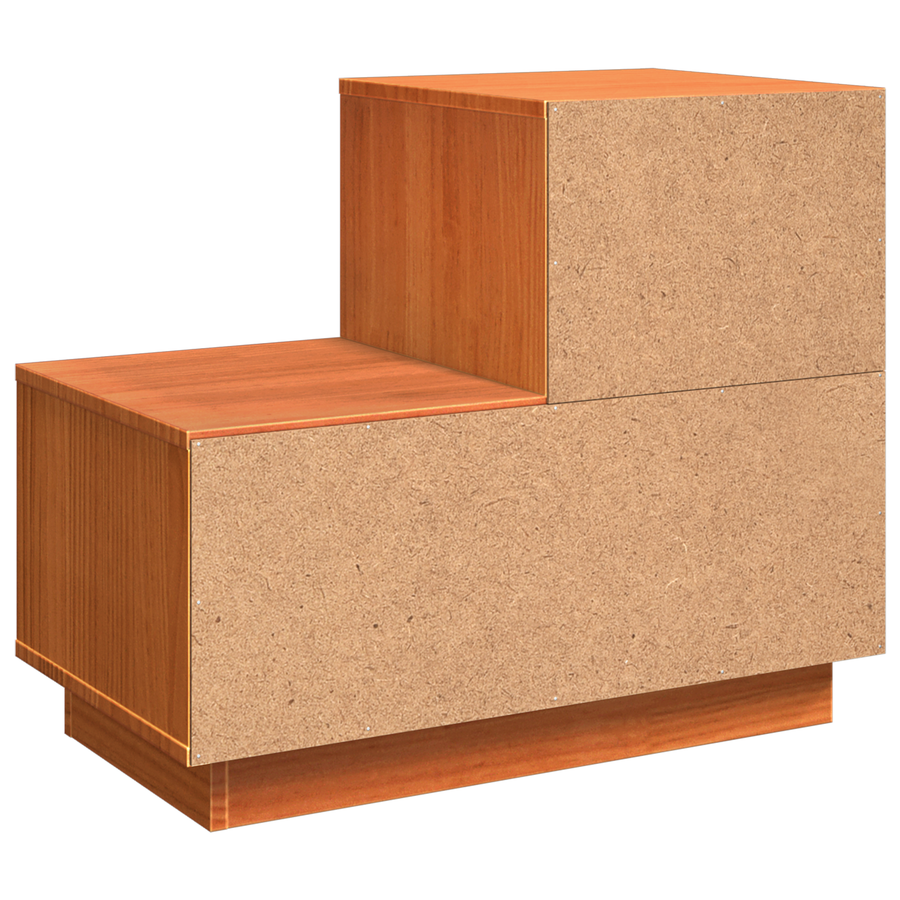 Nachtkastje Wasbruin 60 x 34 x 51 cm Massief grenenhout