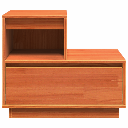 Nachtkastje 2 pcs Wasbruin 60 x 34 x 51 cm Massief grenenhout