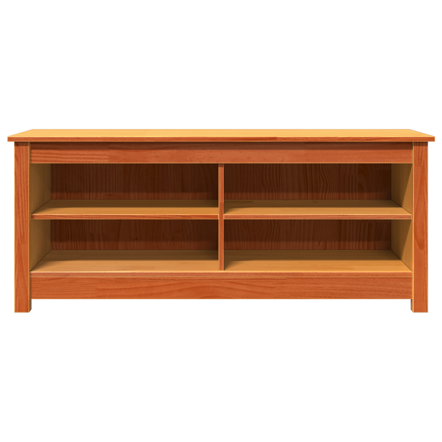 Schoenenbank Wasbruin 110 x 38 x 45.5 cm Massief grenenhout
