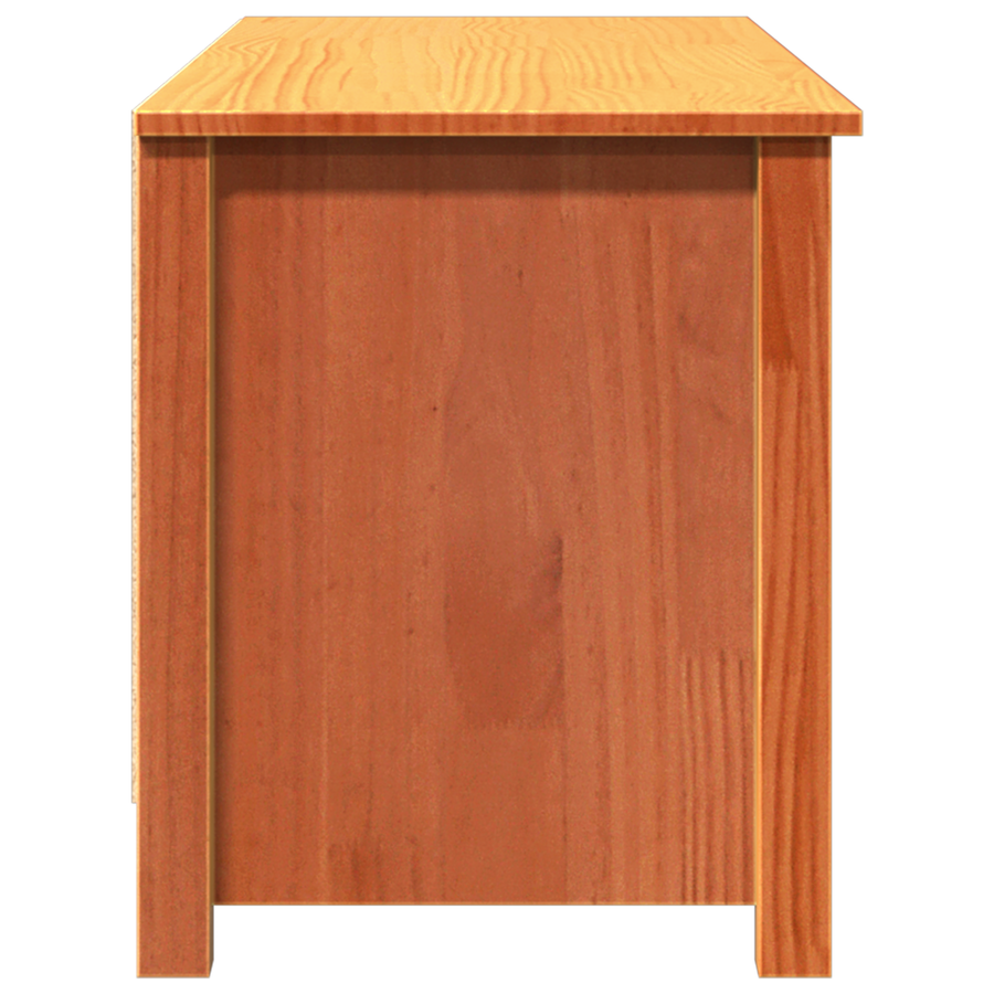 Schoenenbank Wasbruin 110 x 38 x 45.5 cm Massief grenenhout