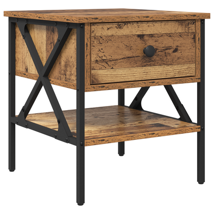 Nachtkastje Oud Hout 40x42x45 cm Gefabriceerd Hout