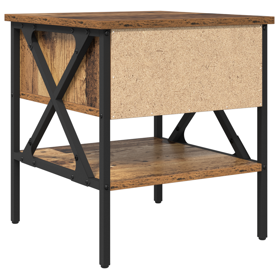 Nachtkastje Oud Hout 40x42x45 cm Gefabriceerd Hout