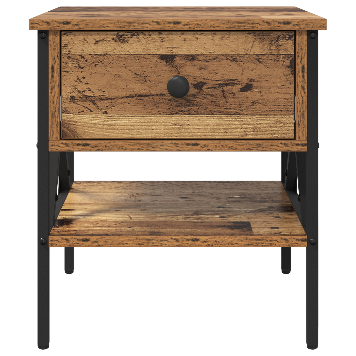 Nachtkastje Oud Hout 40x42x45 cm Gefabriceerd Hout