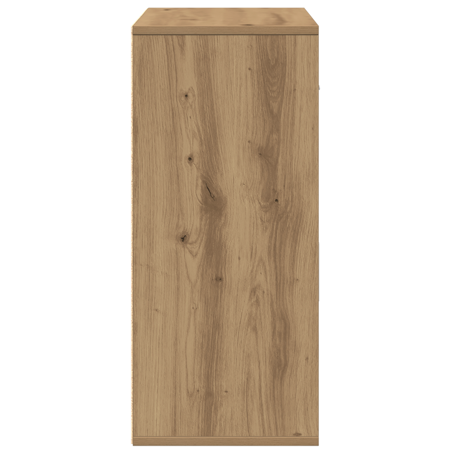 Dressoir artisanaal eikenkleurig 60 x 31 x 70 cm Bewerkt hout
