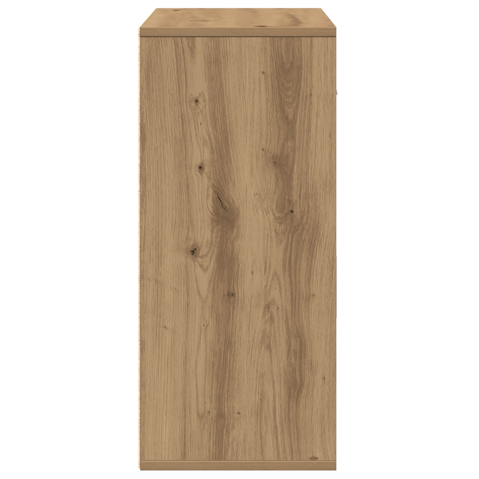 Dressoir artisanaal eikenkleurig 60 x 31 x 70 cm Bewerkt hout