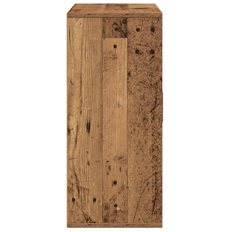 Dressoir met lade met plank met opslag met de deur Oud hout 60 x 31 x 70 cm Bewerkt hout