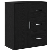 Dressoir zwart eiken 60x31x70 cm