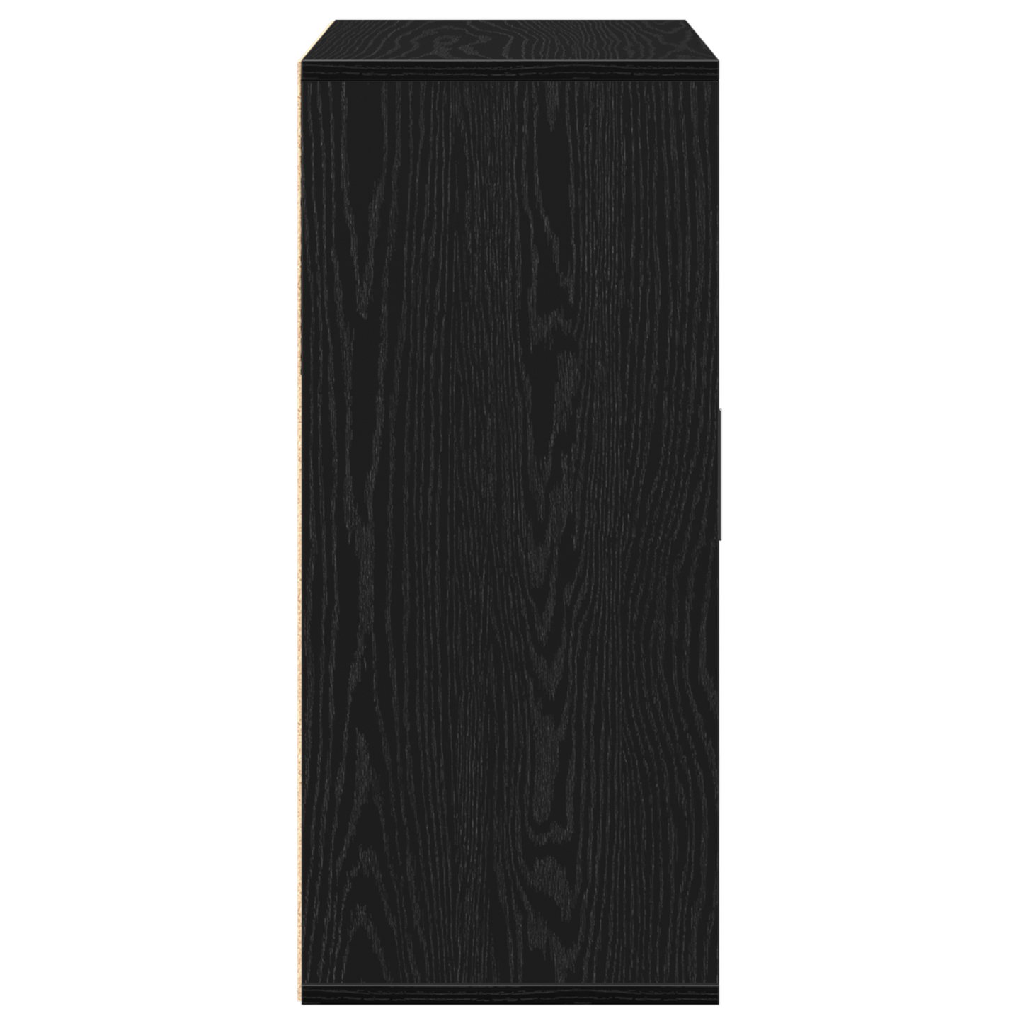 Dressoir met lade met plank met opslag met de deur Zwart eiken 60 x 31 x 70 cm Bewerkt hout