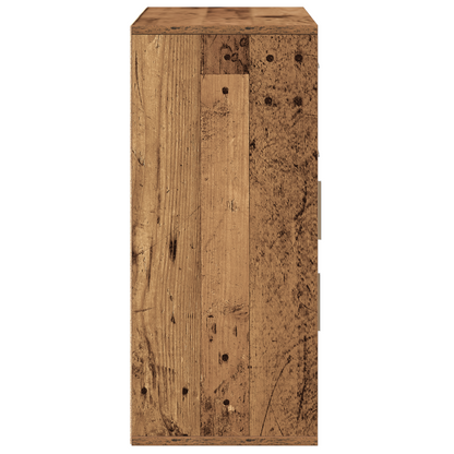 Dressoir met lade met plank met opslag met de deur Oud hout 60 x 31 x 70 cm Bewerkt hout