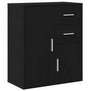 Dressoir zwart eiken 60x31x70 cm