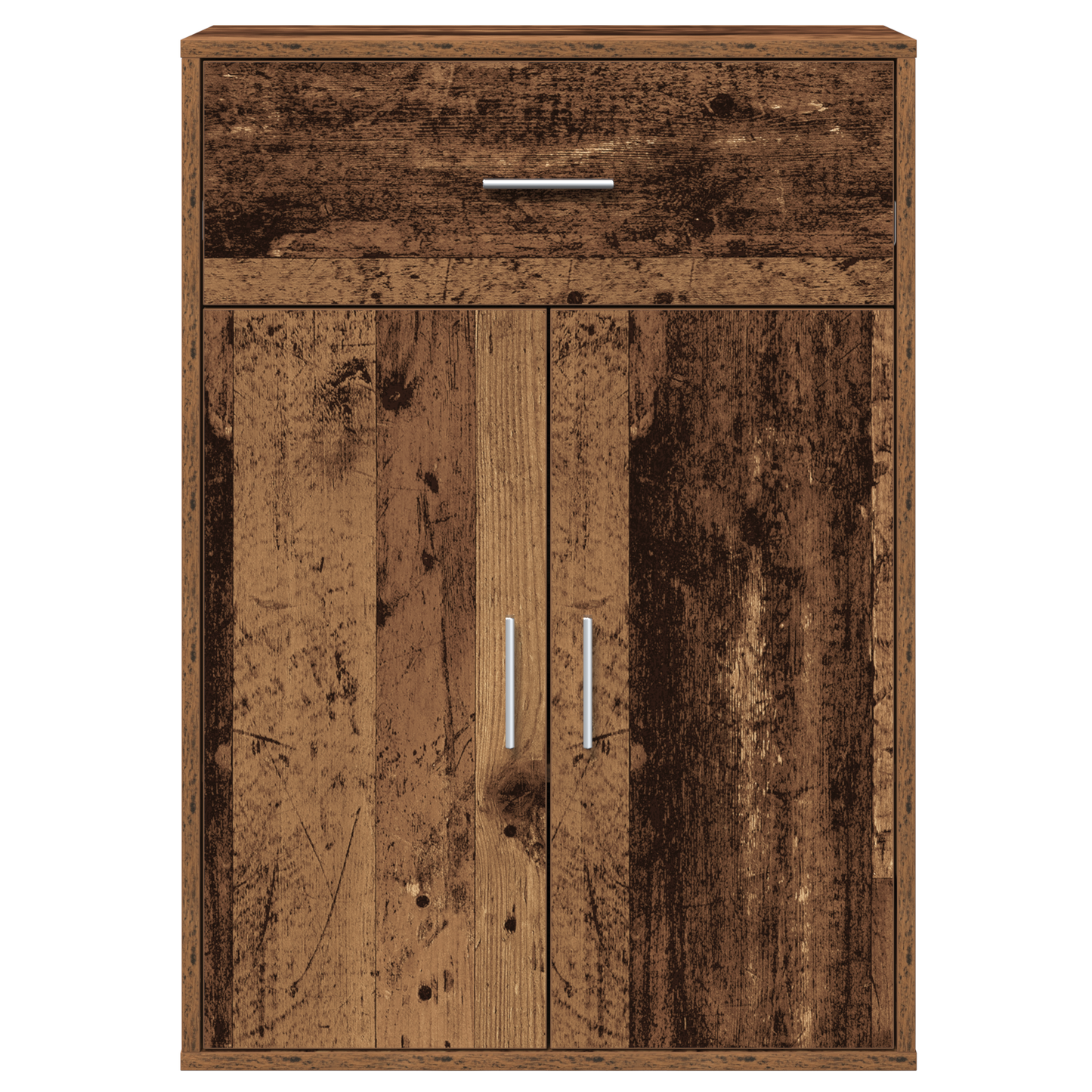 Dressoir met lade met plank met opslag met de deur Oud hout 79 x 38 x 80 cm Bewerkt hout