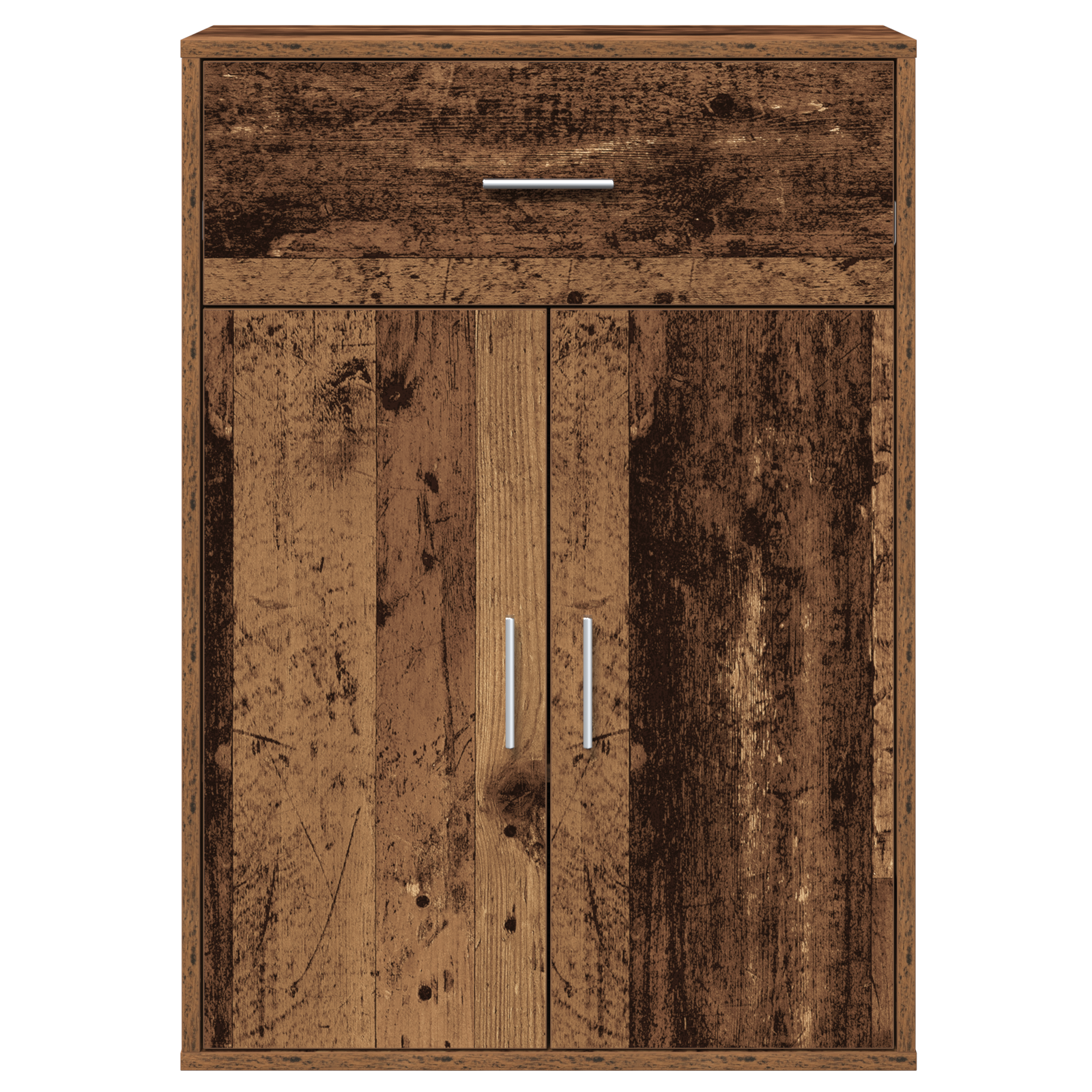 Dressoir met lade met plank met opslag met de deur Oud hout 79 x 38 x 80 cm Bewerkt hout