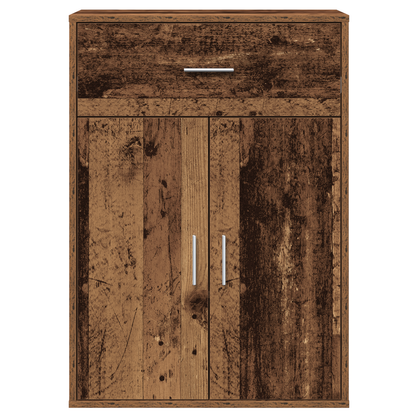 Dressoir met lade met plank met opslag met de deur Oud hout 79 x 38 x 80 cm Bewerkt hout