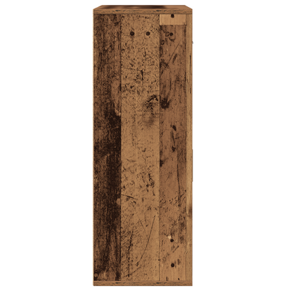 Dressoir met lade met plank met opslag met de deur Oud hout 79 x 38 x 80 cm Bewerkt hout