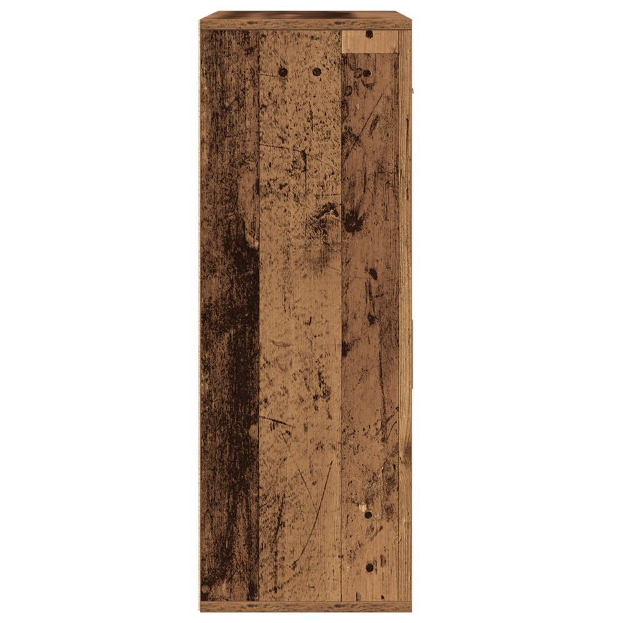 Dressoir met lade met plank met opslag met de deur Oud hout 79 x 38 x 80 cm Bewerkt hout