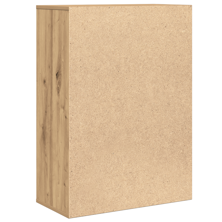Dressoir artisanaal eikenkleurig 79 x 38 x 80 cm Bewerkt hout