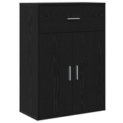 Dressoir zwart eiken 79x38x80 cm