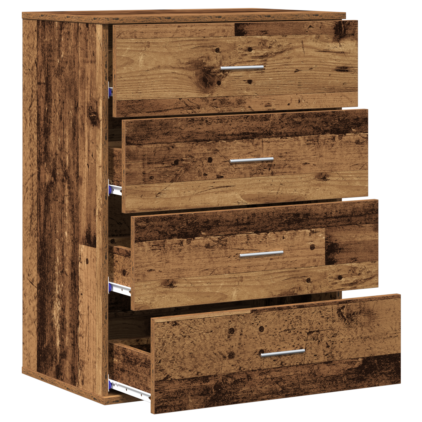Dressoir met lade met opslag Oude hout 60 x 39 x 80 cm Bewerkt hout