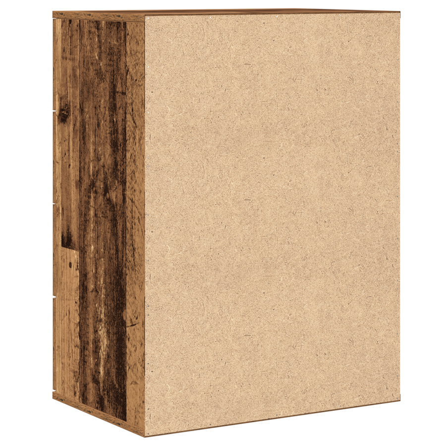 Dressoir met lade met opslag Oude hout 60 x 39 x 80 cm Bewerkt hout