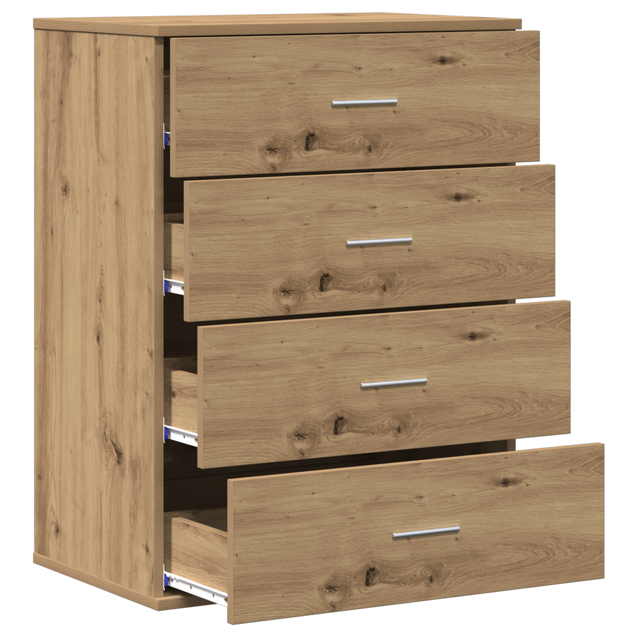 Dressoir Ambachtelijk eiken 60 x 39 x 80 cm Bewerkt hout