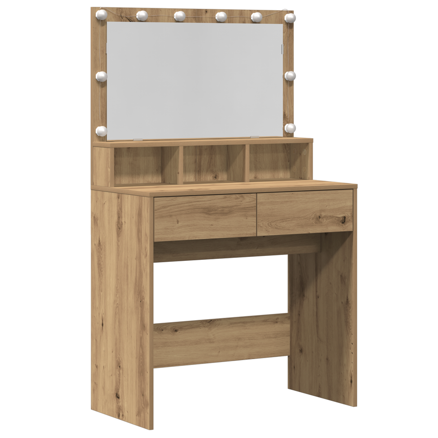Plafondtafel artisanaal eikenkleurig Spaanplaat