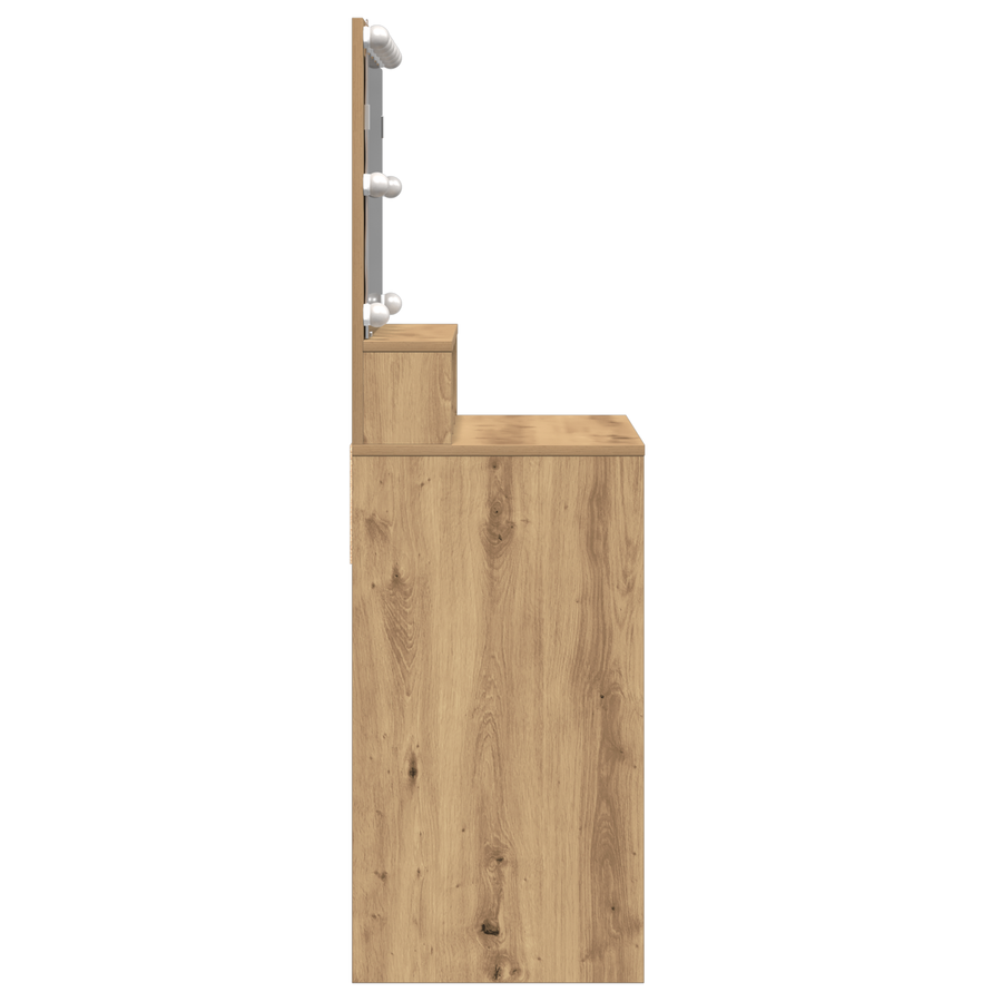 Plafondtafel artisanaal eikenkleurig Spaanplaat