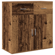 Dressoir bewerkt hout 79x38x80 cm oud hout