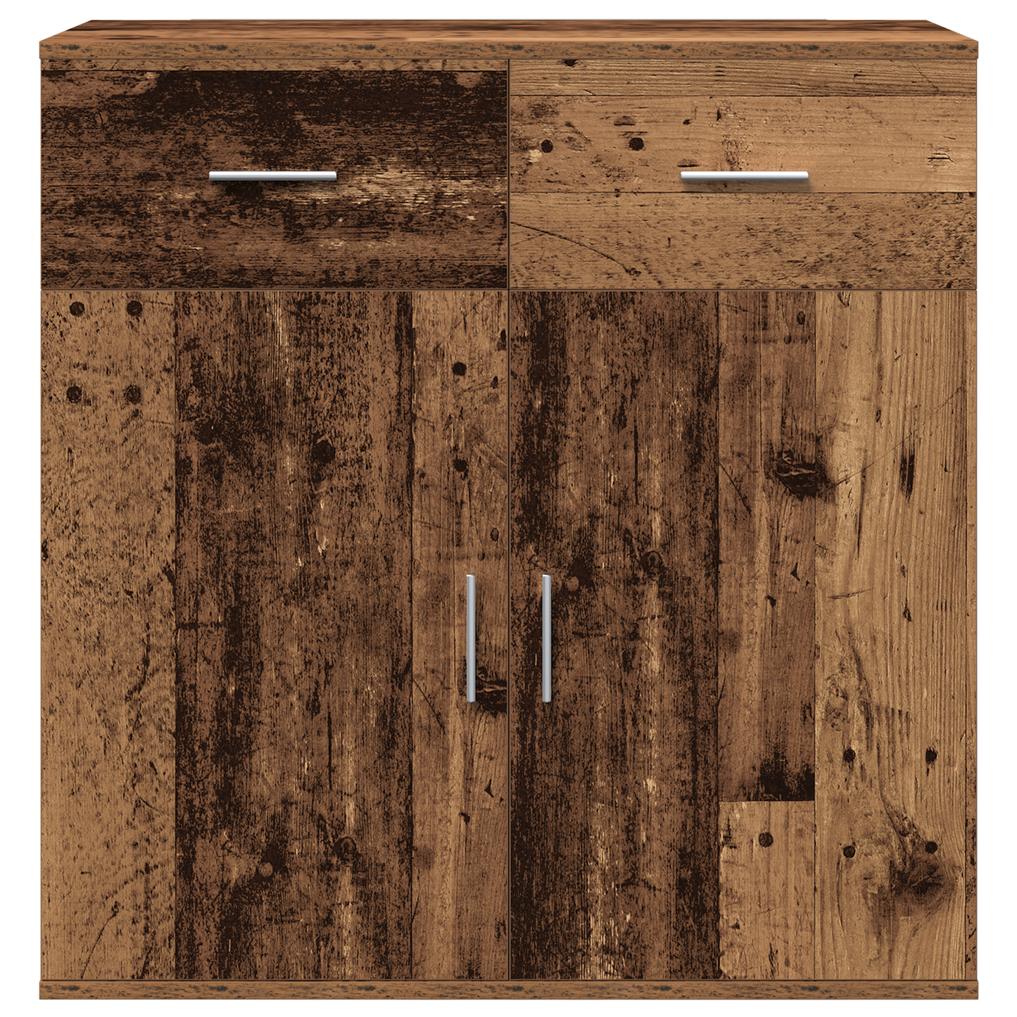 Dressoir met lade met plank met opslag met de deur Oud hout 79 x 38 x 80 cm Bewerkt hout