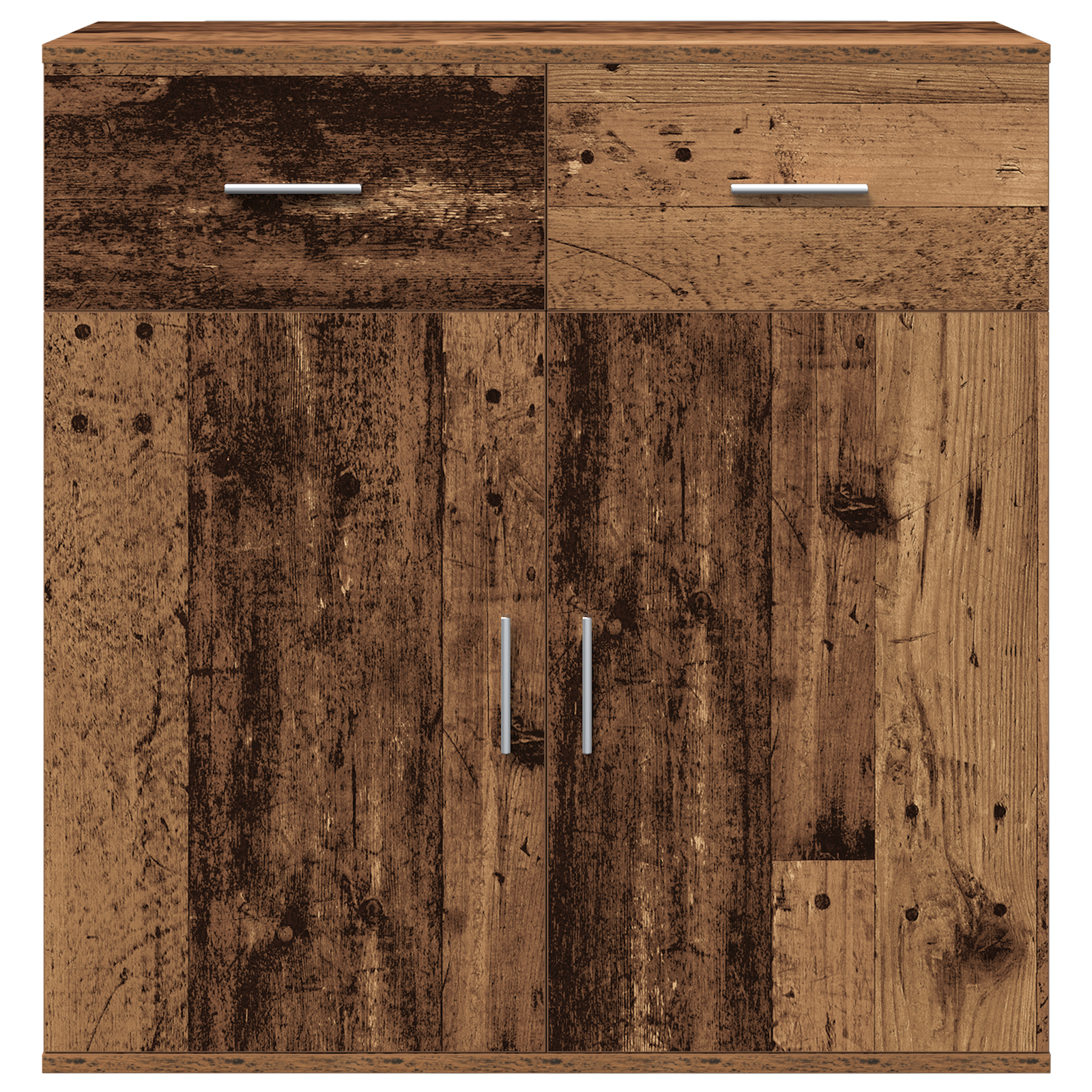 Dressoir met lade met plank met opslag met de deur Oud hout 79 x 38 x 80 cm Bewerkt hout