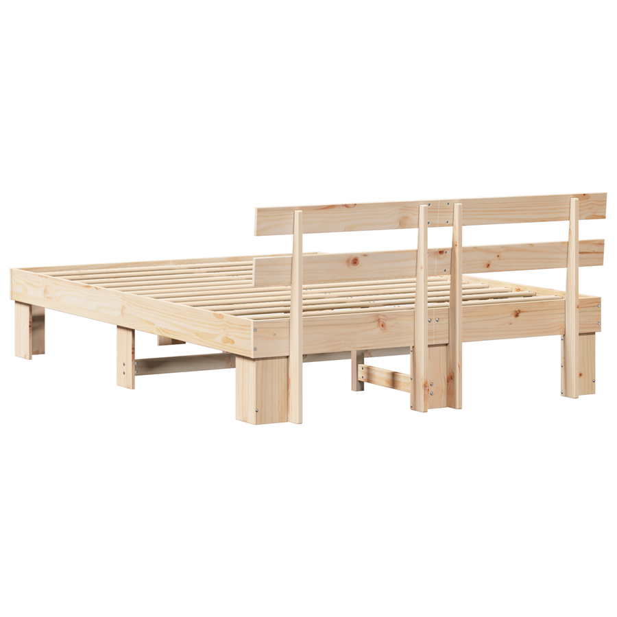 Bedframe met Hoofdeinde 160x200 cm van Massief Grenenhout
