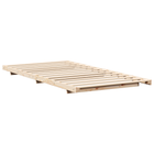 Bed frame Brown 100 x 200 cm Solid pine wood