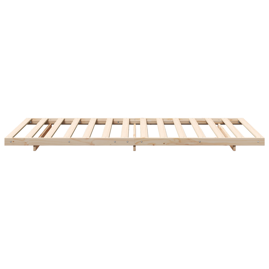 Bedframe Bruin 100 x 200 cm Massief grenenhout