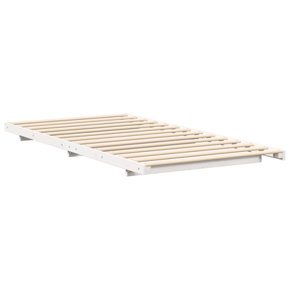 Bedframe Wit 100 x 200 cm Massief grenenhout