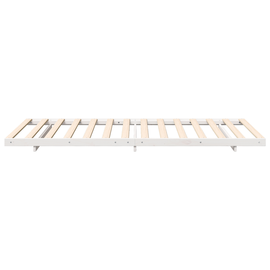 Bedframe Wit 100 x 200 cm Massief grenenhout