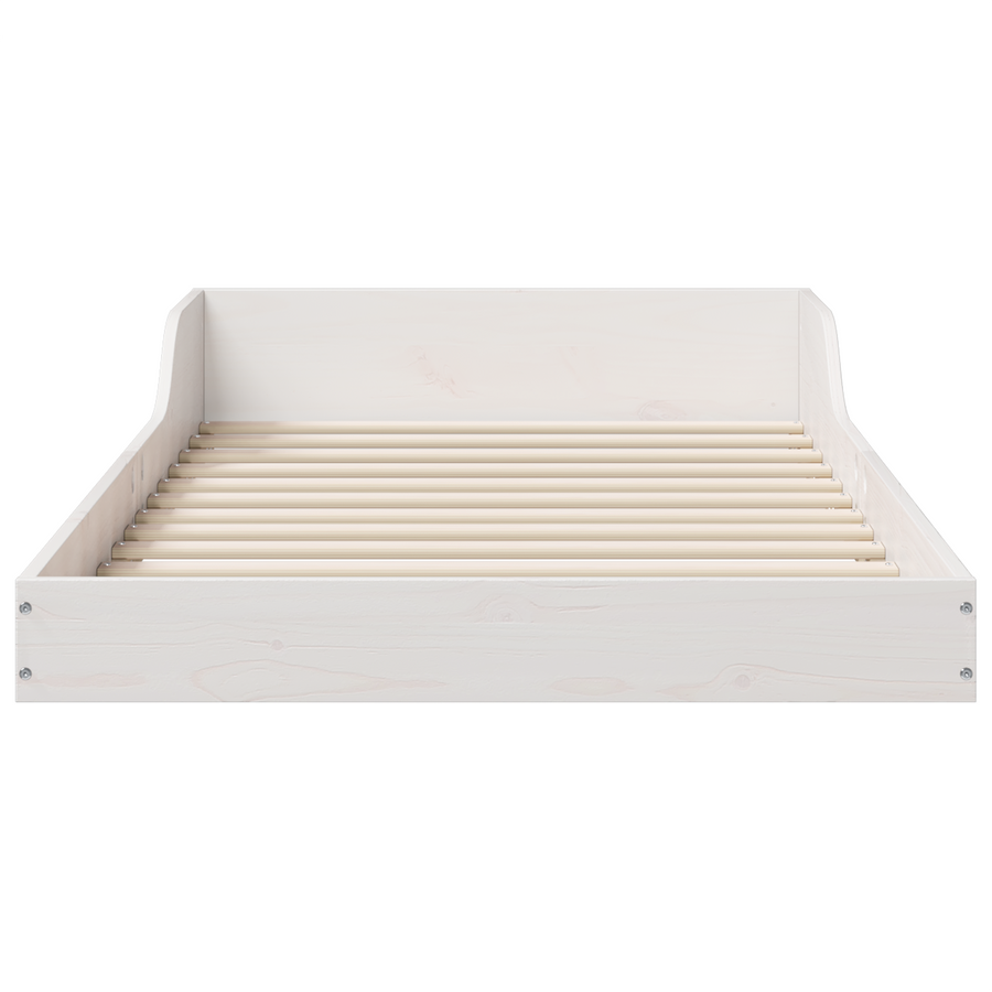Bedframe Wit 100 x 200 cm Massief grenenhout