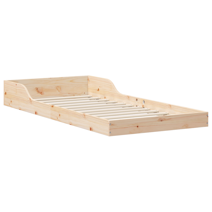 Bedframe Bruin 80 x 220 cm Massief grenenhout