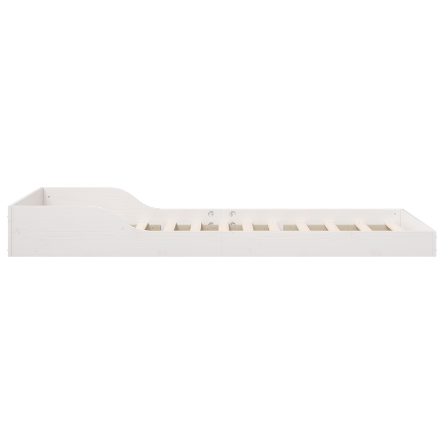 Bedframe Wit 80 x 220 cm Massief grenenhout