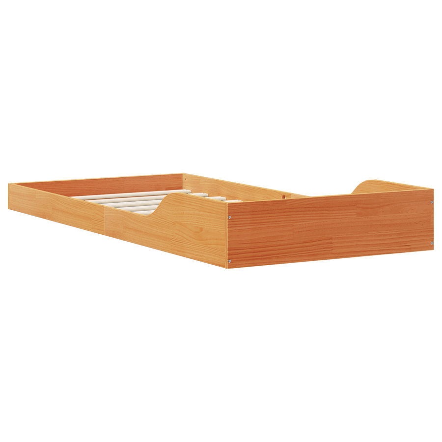 Bedframe Wasbruin 100 x 220 cm Massief grenenhout