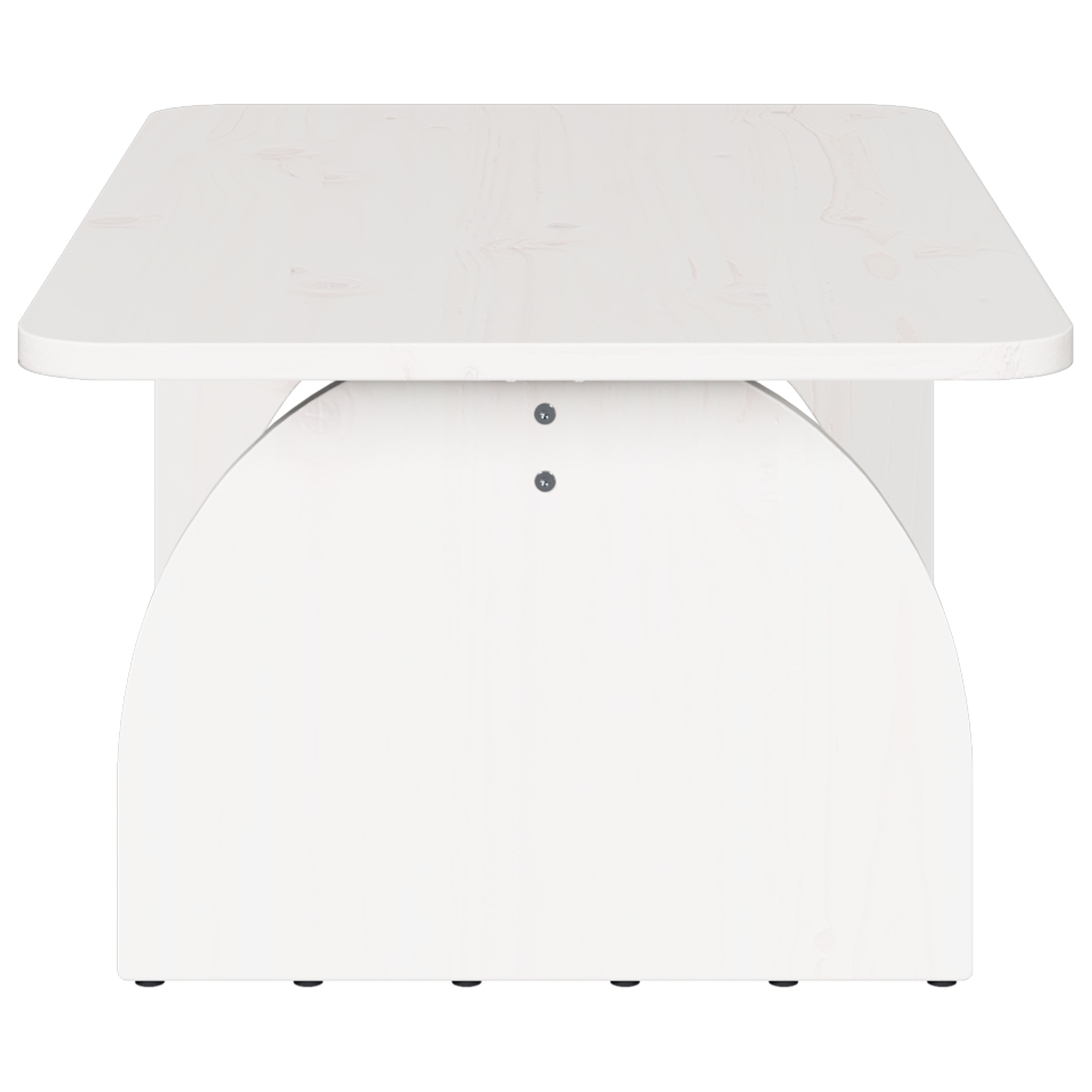Salontafel Wit 80 x 50 x 31 cm Massief grenenhout