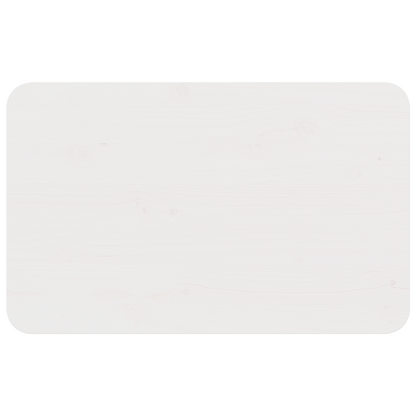 Salontafel Wit 80 x 50 x 31 cm Massief grenenhout
