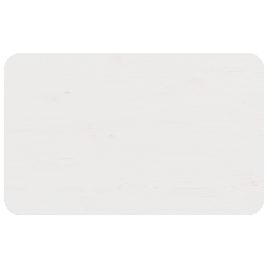 Salontafel Wit 80 x 50 x 31 cm Massief grenenhout