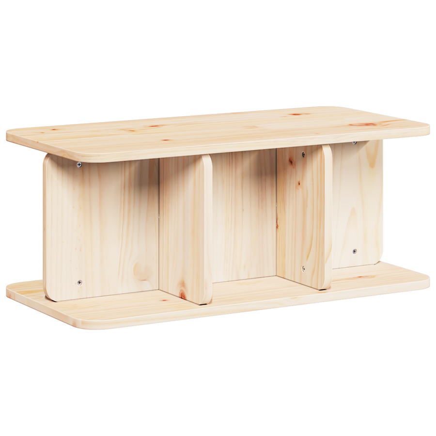 Salontafel Natuurlijk 80 x 39.5 x 33.5 cm Massief grenenhout