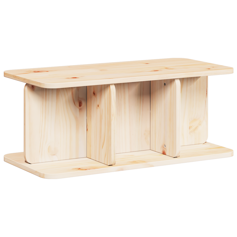 Salontafel Natuurlijk 80 x 39.5 x 33.5 cm Massief grenenhout