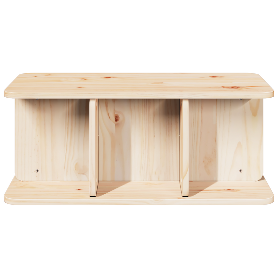 Salontafel Natuurlijk 80 x 39.5 x 33.5 cm Massief grenenhout
