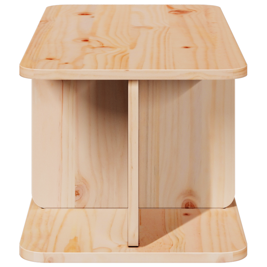 Salontafel Natuurlijk 80 x 39.5 x 33.5 cm Massief grenenhout